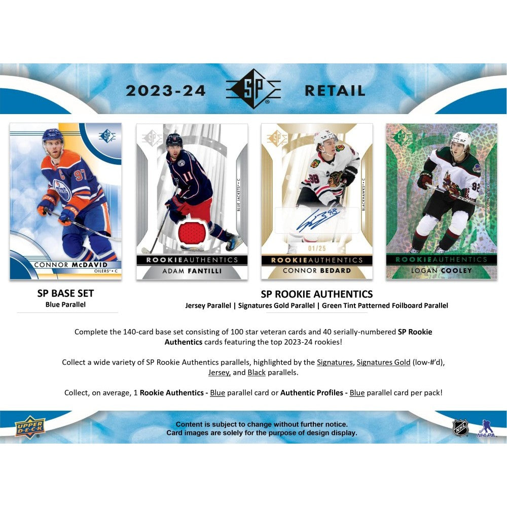 LIVE OPENING 2023-24 UPPER DECK SP HOCKEY BLASTER BOX