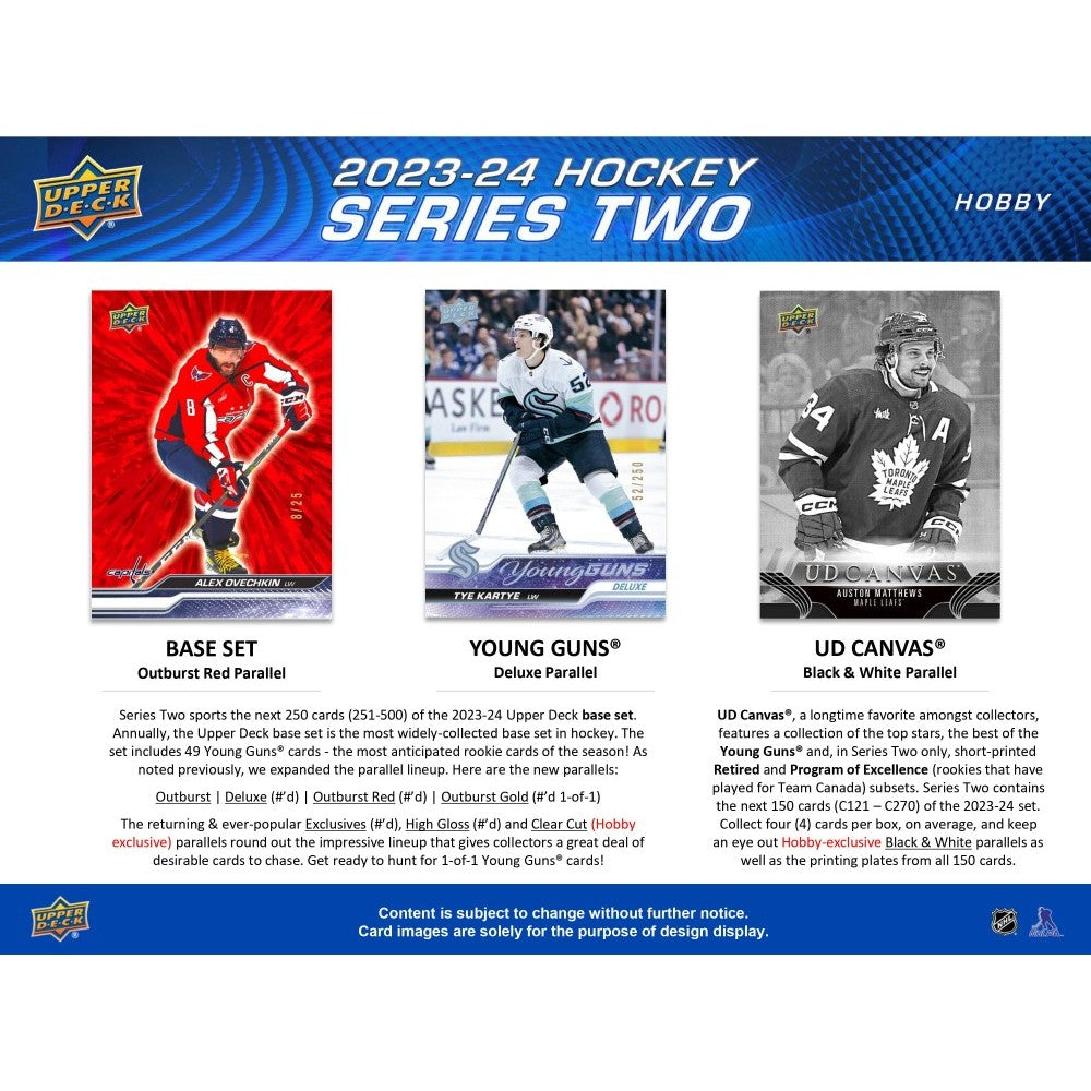 2023-24 UPPER DECK SERIES 2 HOCKEY HOBBY BOX