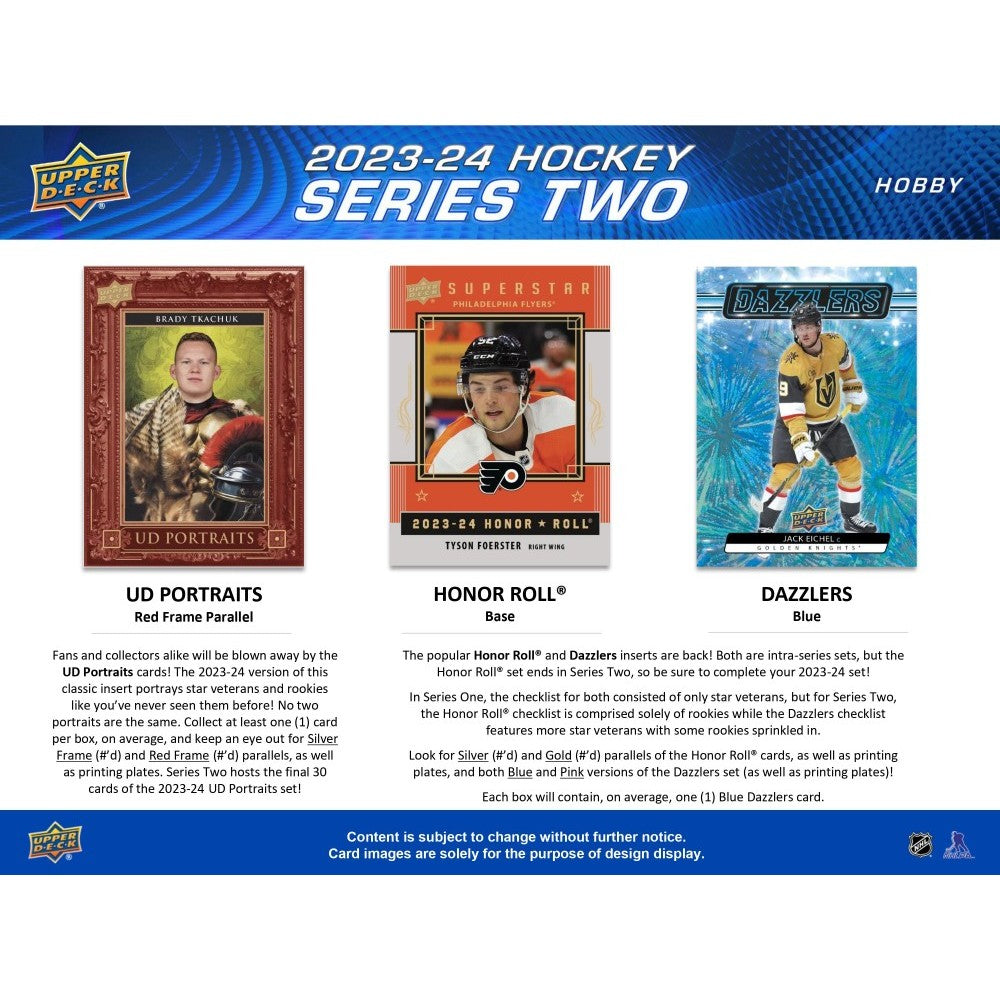 2023-24 UPPER DECK SERIES 2 HOCKEY HOBBY BOX