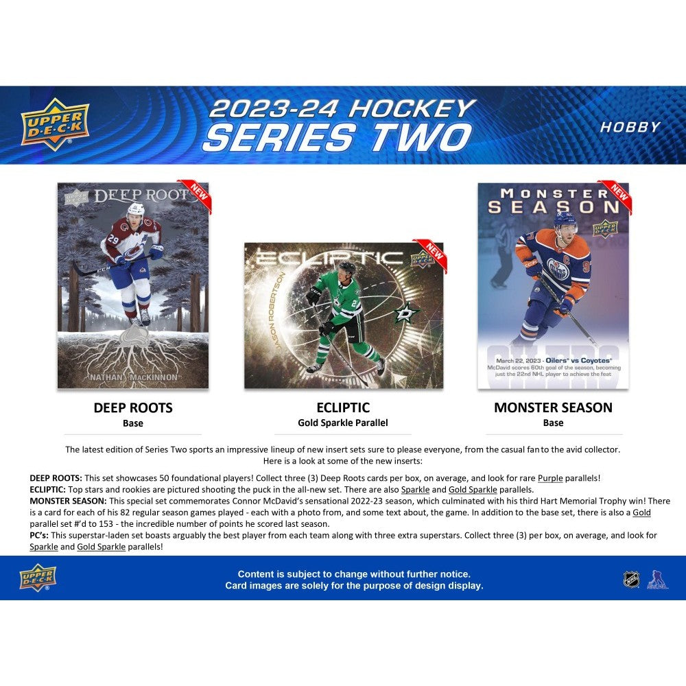 2023-24 UPPER DECK SERIES 2 HOCKEY HOBBY BOX