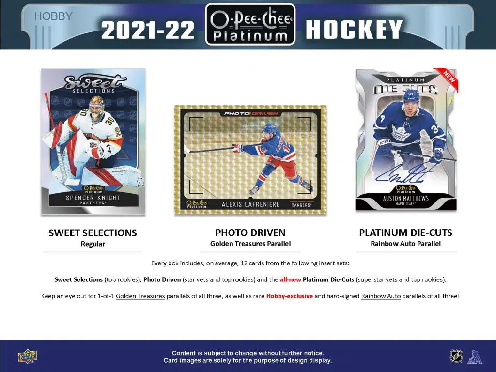 LIVE OPENING 2021-2022 UPPER DECK O-PEE-CHEE PLATINUM HOCKEY HOBBY PACK