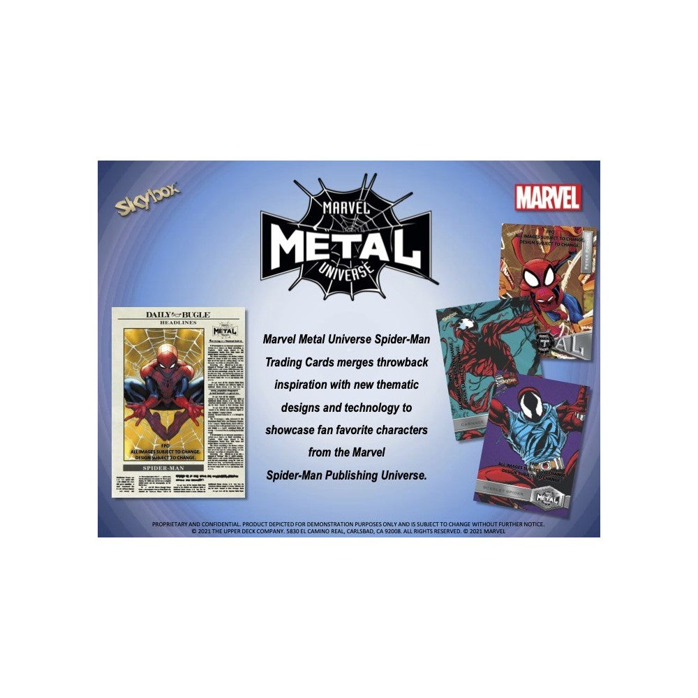 2021 UPPER DECK METAL UNIVERSE SPIDERMAN HOBBY BOX