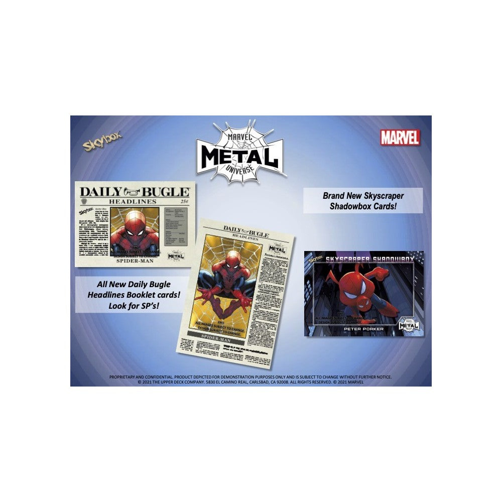 2021 UPPER DECK METAL UNIVERSE SPIDERMAN HOBBY BOX