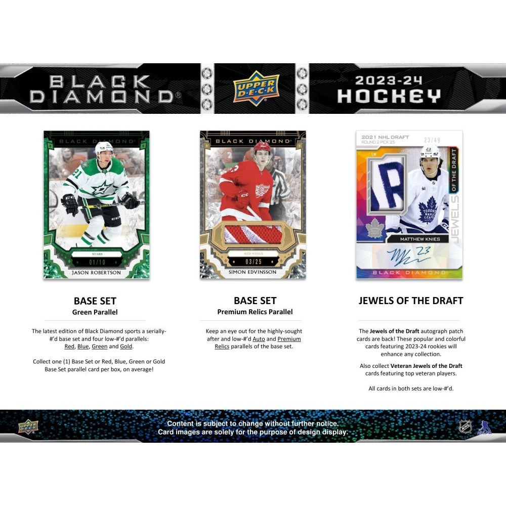 2023-24 UPPER DECK BLACK DIAMOND HOCKEY HOBBY BOX