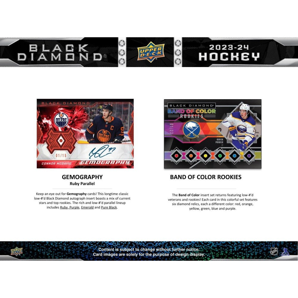 2023-24 UPPER DECK BLACK DIAMOND HOCKEY HOBBY BOX