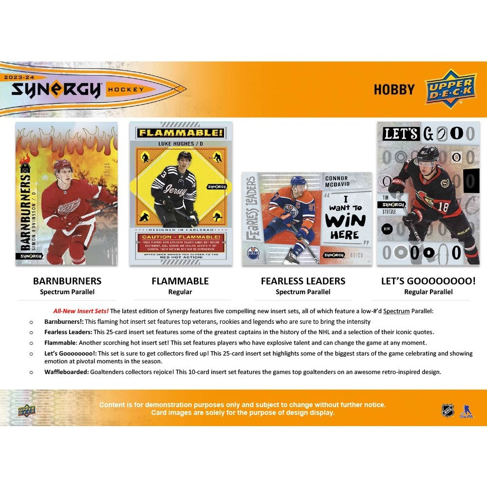 2023-24 UPPER DECK SYNERGY HOCKEY HOBBY BOX