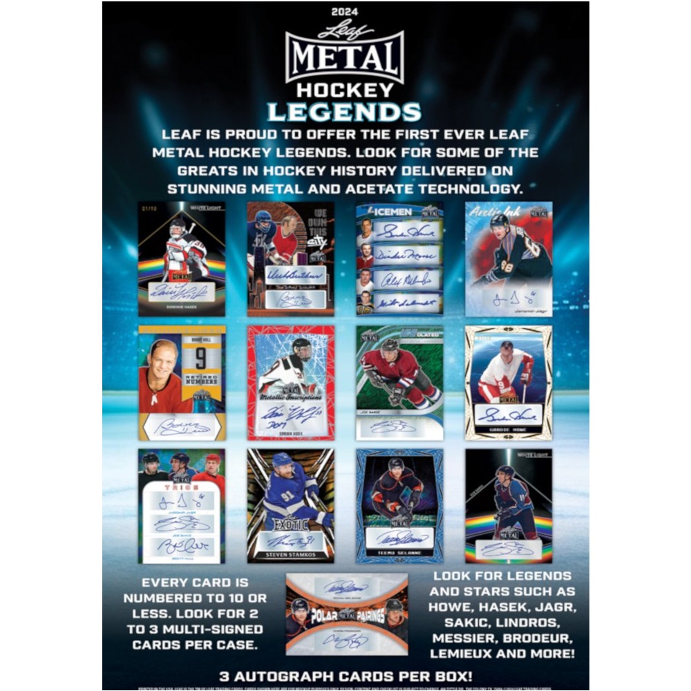 2024 LEAF METAL LEGENDS HOCKEY HOBBY BOX