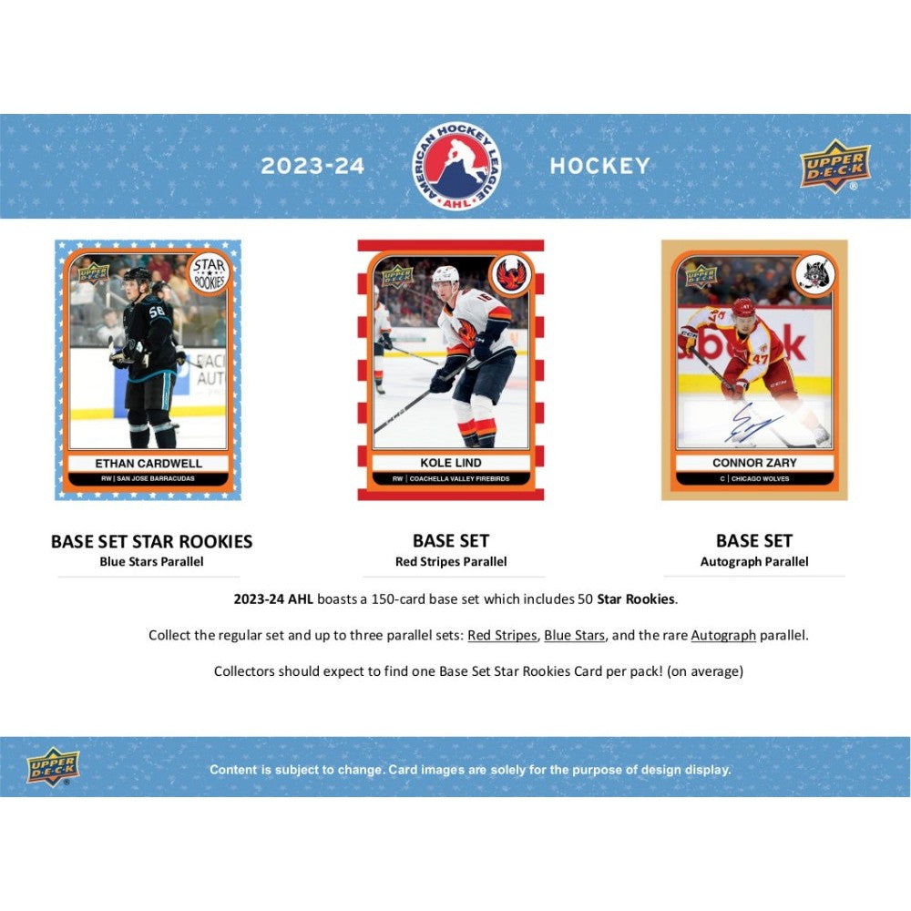 2023-24 UPPER DECK AHL HOCKEY HOBBY BOX