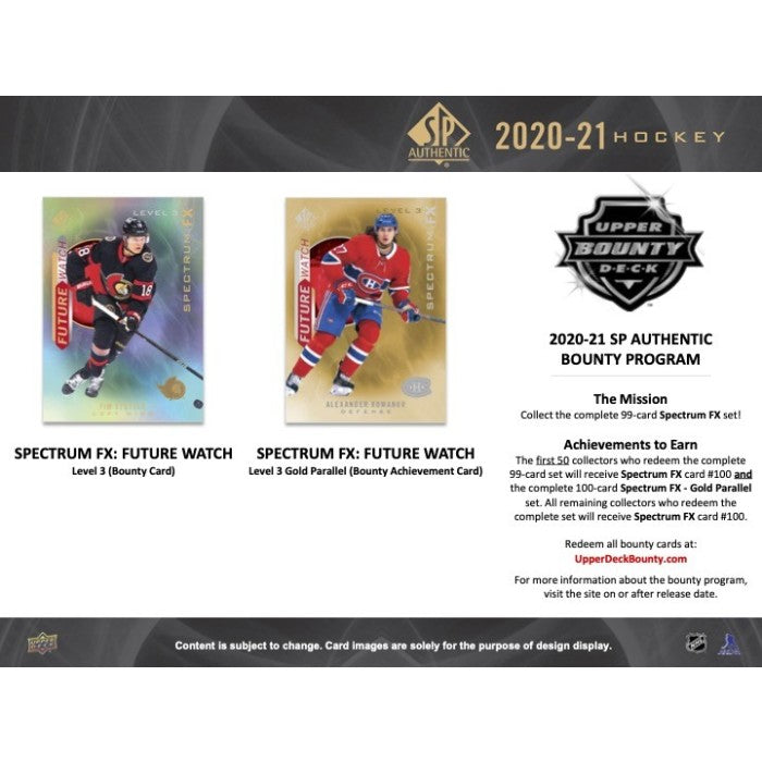 LIVE OPENING 2020-21 UPPER DECK SP AUTHENTIC HOCKEY HOBBY BOX