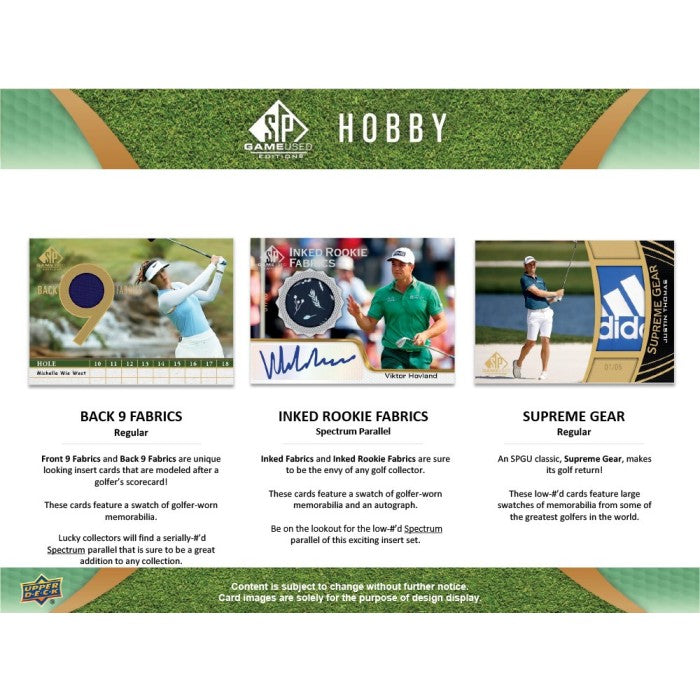 2024 UPPER DECK GOLF HOBBY BOX