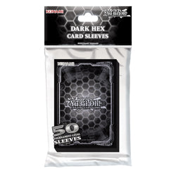 YUGIOH CARD SLEEVES DARK HEX 50-PACK