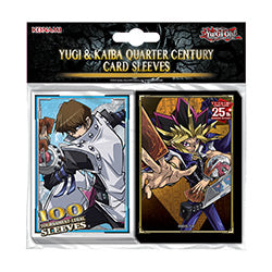 YUGIOH CARD SLEEVES 1/4 CENTURY YUGI & KAIBA100-PACK