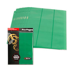 PAGES 18 POCKET SIDELOAD GREEN 10 PACK