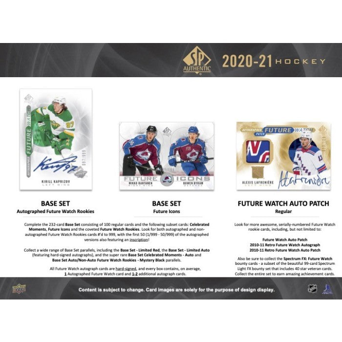 LIVE OPENING 2020-21 UPPER DECK SP AUTHENTIC HOCKEY HOBBY BOX