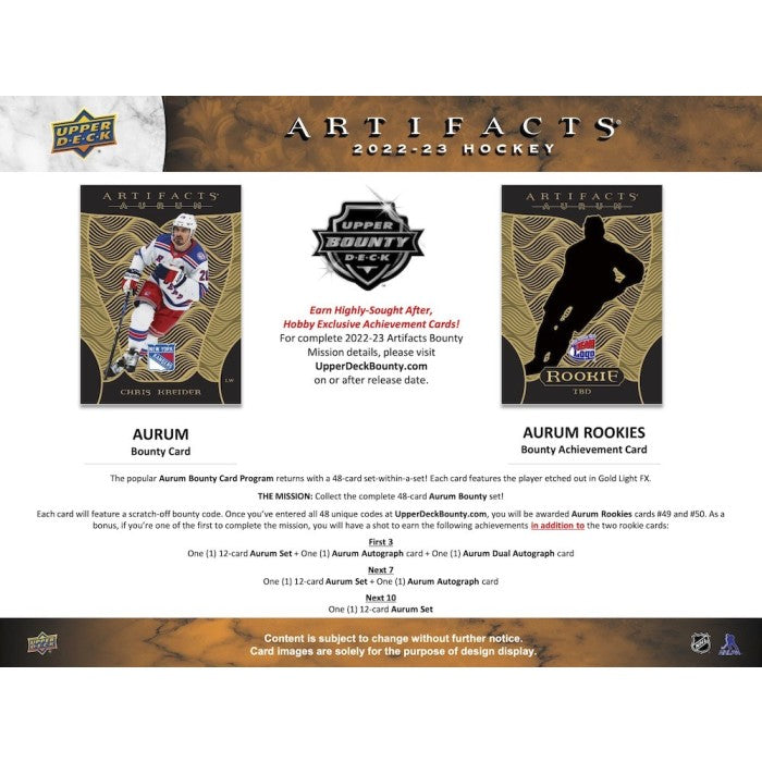 2022-23 UPPER DECK ARTIFACTS HOCKEY HOBBY BOX