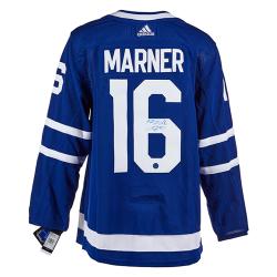 MITCH MARNER AUTO LEAFS JERSEY BLUE