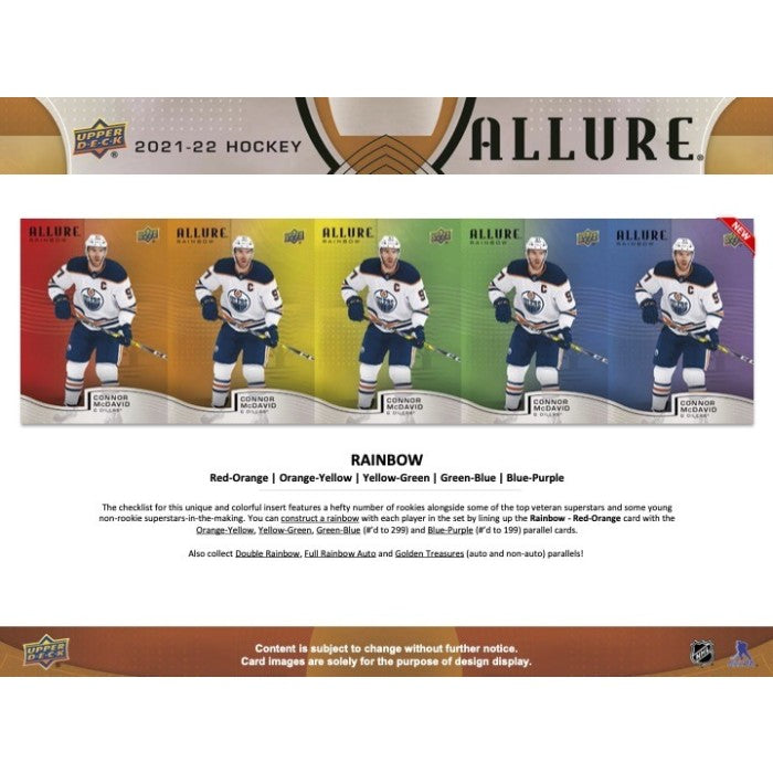 2021-22 UPPER DECK ALLURE HOCKEY HOBBY BOX