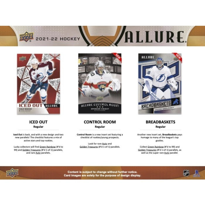 2021-22 UPPER DECK ALLURE HOCKEY HOBBY BOX