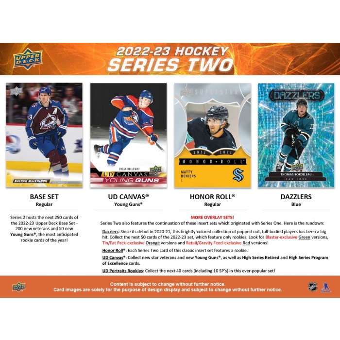 LIVE OPENING 2022-23 UPPER DECK SERIES 2 HOCKEY BLASTER BOX