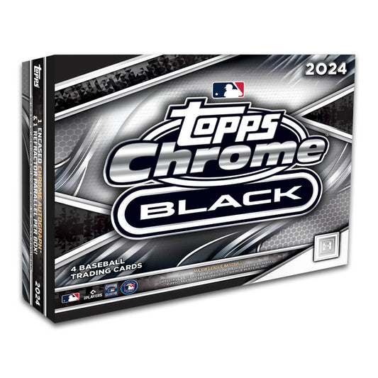 2024 TOPPS CHROME BLACK MLB HOBBY BOX