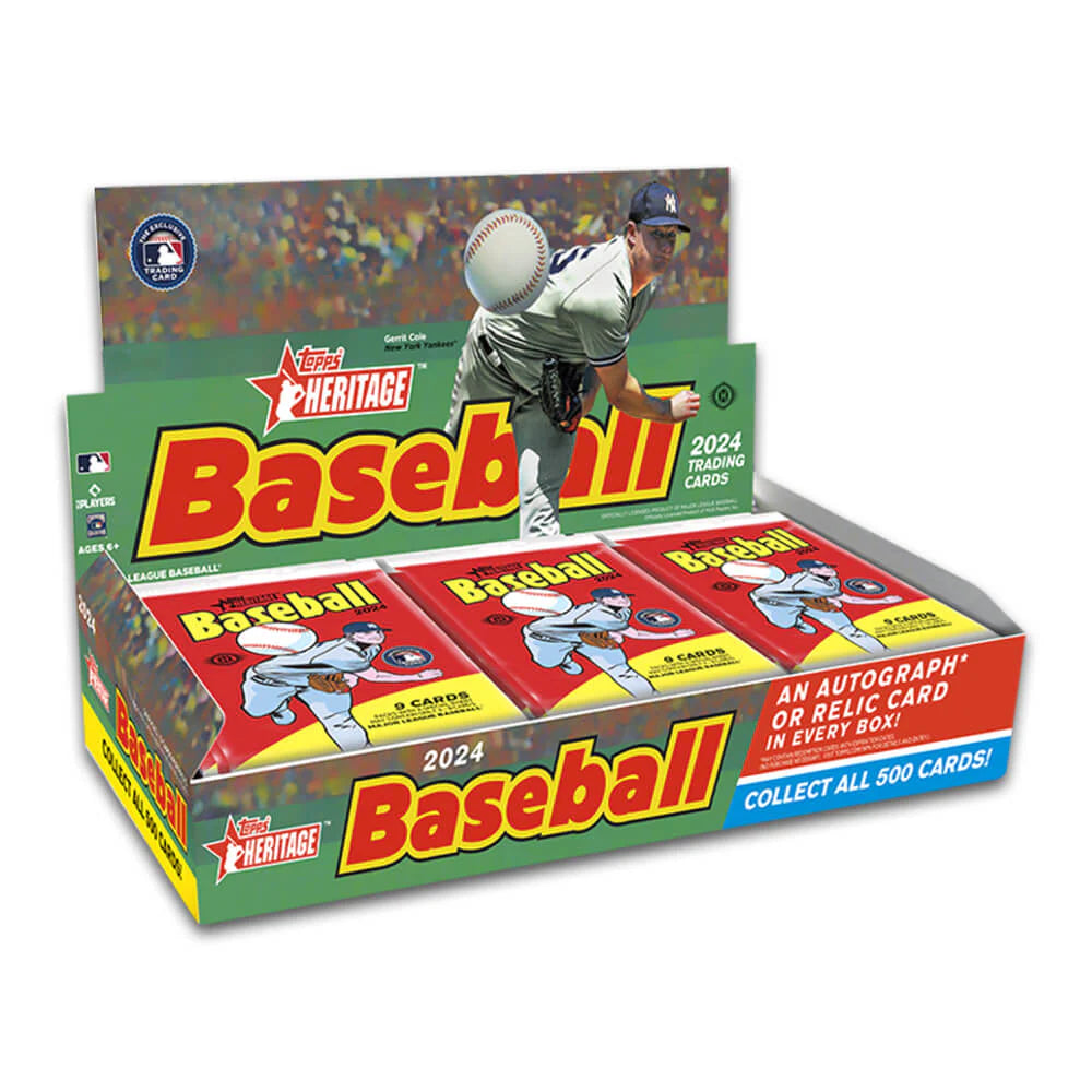 2024 TOPPS HERITAGE BASEBALL HOBBY BOX