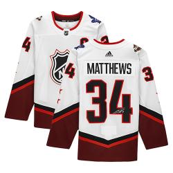 AUSTON MATTHEWS AUTO LEAFS JERSEY ASG WHITE ADDIDAS