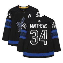 AUSTON MATTHEWS AUTO LEAFS JERSEY BLACK ADIDAS