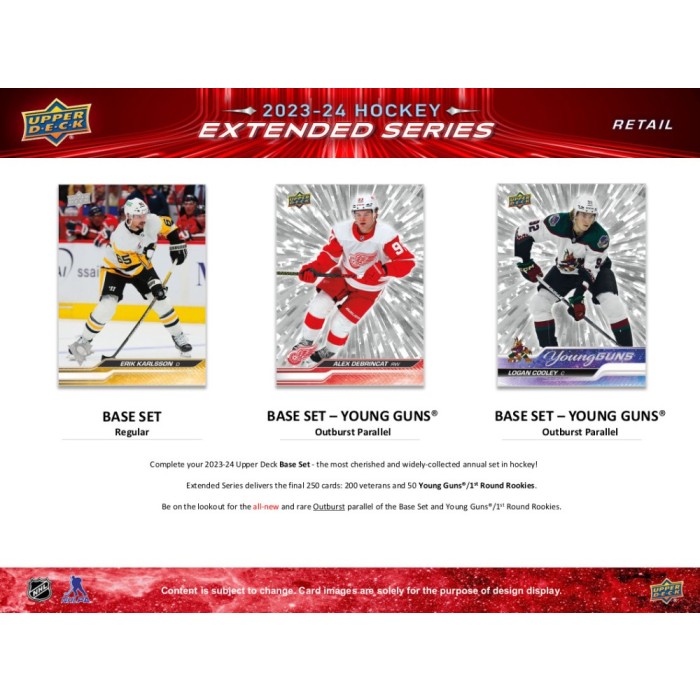 2023-24 UPPER DECK EXTENDED SERIES HOCKEY BLASTER BOX ***CONNOR BEDARD YGC***