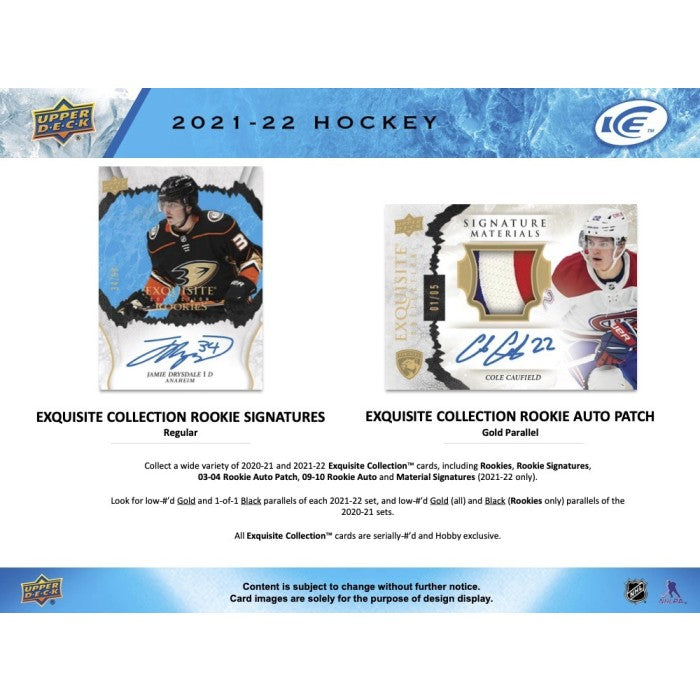 2021-22 UPPER DECK ICE HOCKEY HOBBY BOX