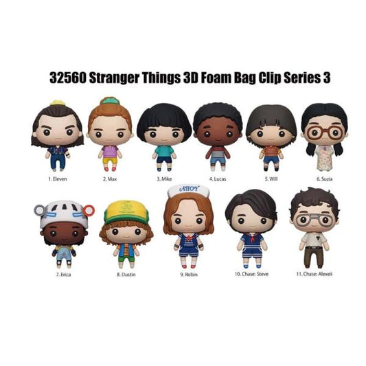 3D FOAM BAG CLIP STRANGER THINGS SERIES 3