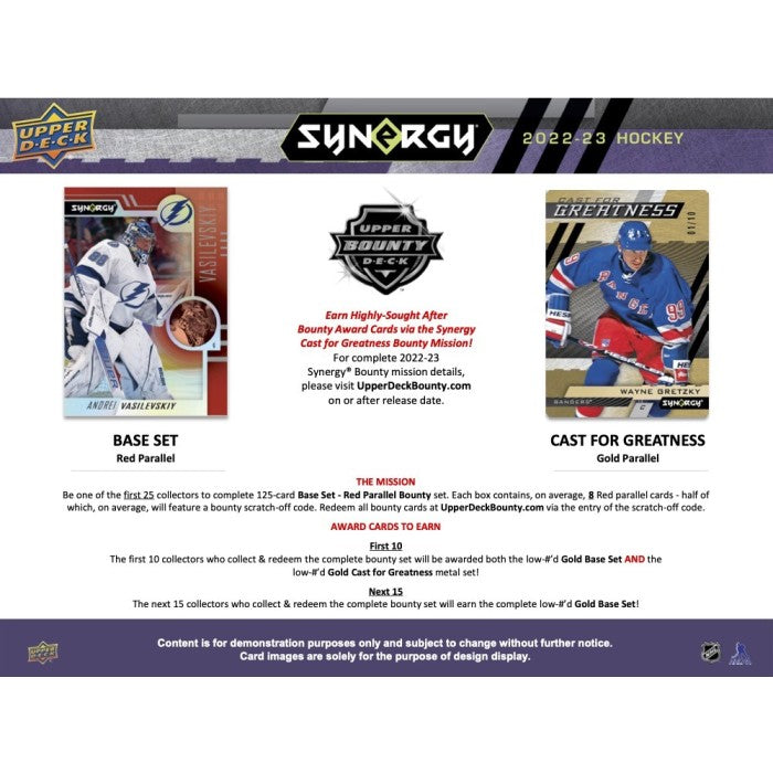 2022-23 UPPER DECK SYNERGY HOCKEY HOBBY BOX