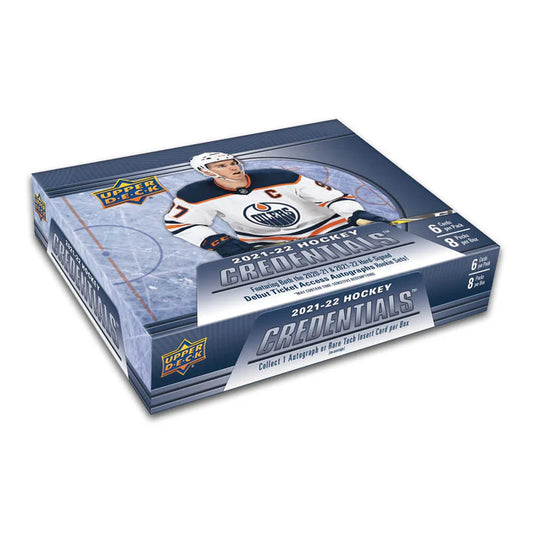 2021-22 UPPER DECK CREDENTIALS HOCKEY HOBBY BOX