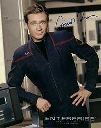 CONNOR "COMMANDER TUCKER" TRINNER AUTO STAR TREK 8X10 PHOTO