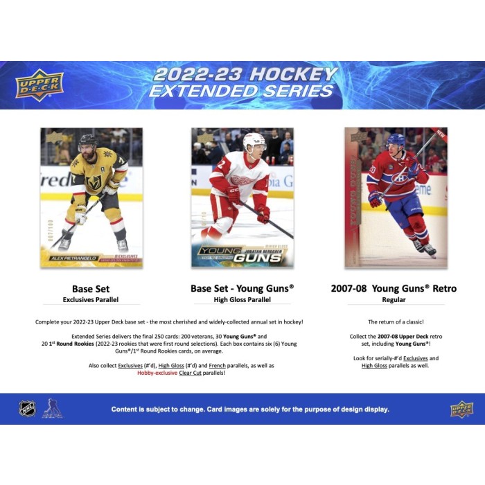 2022-23 UPPER DECK EXTENDED HOCKEY HOBBY BOX