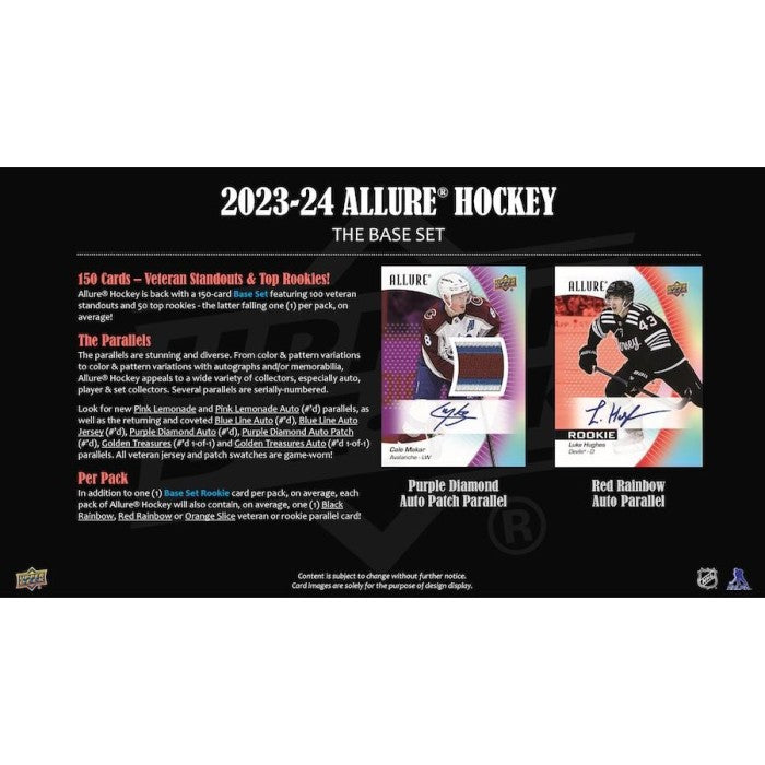 2023-24 UPPER DECK ALLURE HOCKEY HOBBY BOX