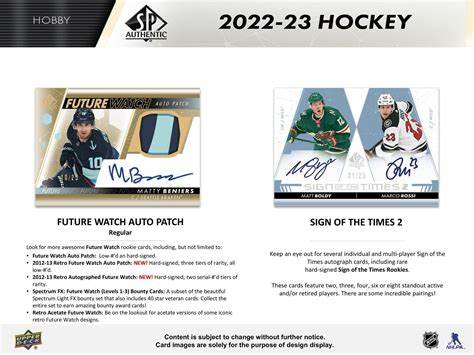 2022-23 UPPER DECK SP AUTHENTIC HOCKEY HOBBY BOX