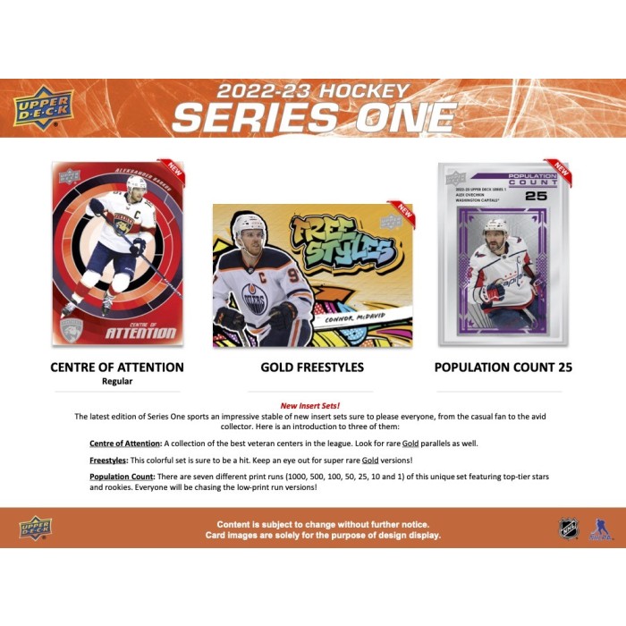 2022-23 UPPER DECK SERIES 1 HOCKEY HOBBY BOX