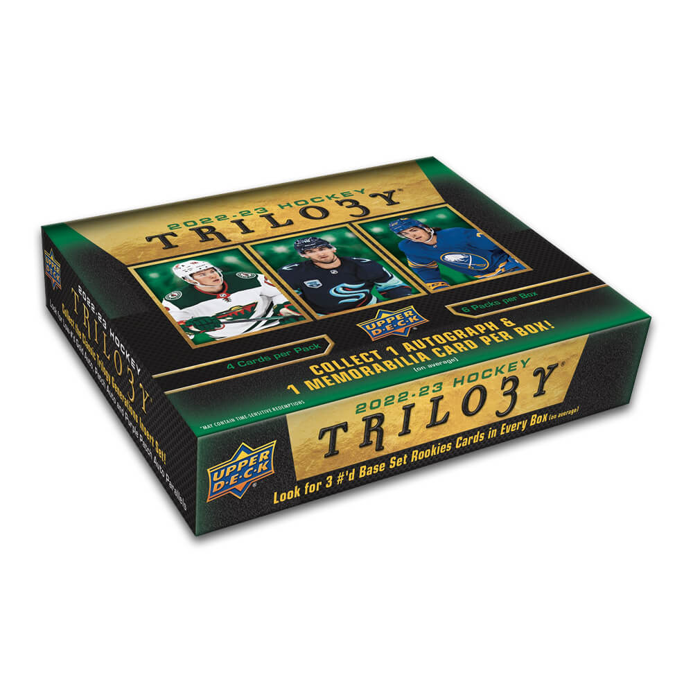 LIVE OPENING 2022-2023 UPPER DECK TRILOGY HOCKEY HOBBY BOX