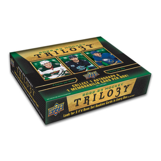 LIVE OPENING 2022-2023 UPPER DECK TRILOGY HOCKEY HOBBY BOX