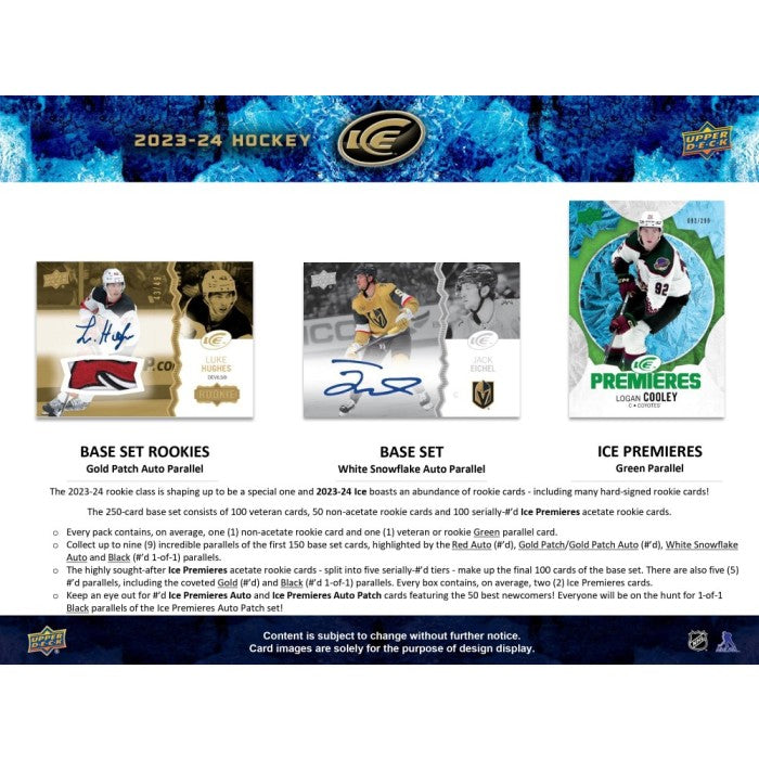 2023-24 UPPER DECK ICE HOCKEY HOBBY BOX