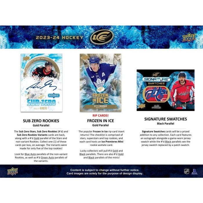 2023-24 UPPER DECK ICE HOCKEY HOBBY BOX