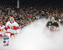 CRISTOBAL HUET AND TY CONKLIN WINTER CLASSIC 2009 8X10 PHOTO