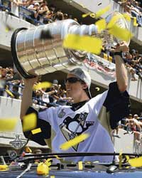 MARC-ANDRE FLEURY STANLEY CUP CHAMPIONS PARADE 2008-09 8X10 PHOTO