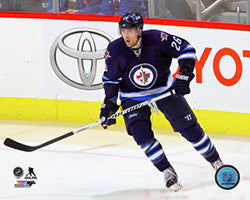 BLAKE WHEELER WINNIPEG JETS IN ACTION 8X10 PHOTO