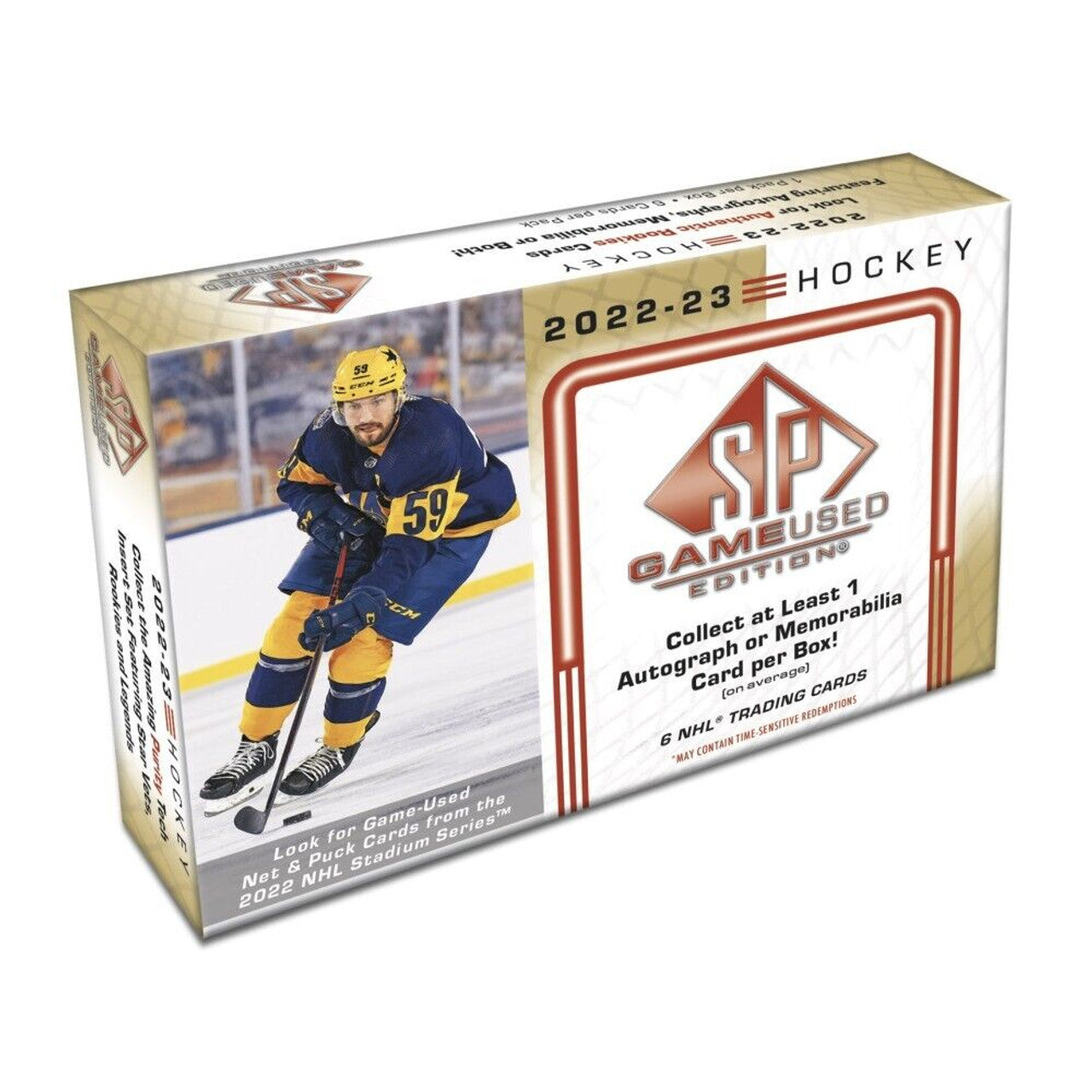 LIVE OPENING 2022-2023 UPPER DECK SP GAME USED HOCKEY HOBBY BOX