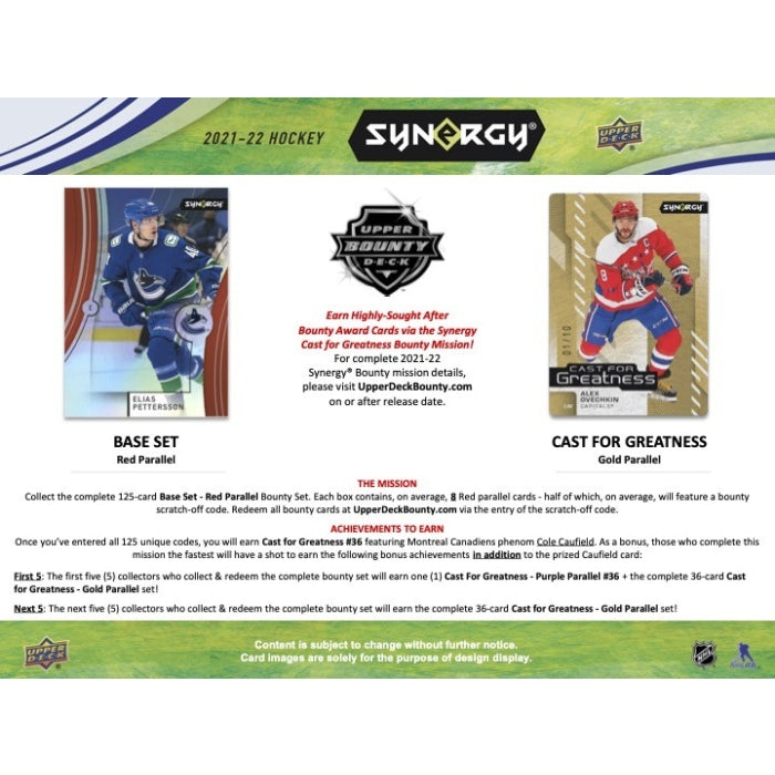 2021-22 UPPER DECK SYNERGY HOCKEY HOBBY BOX