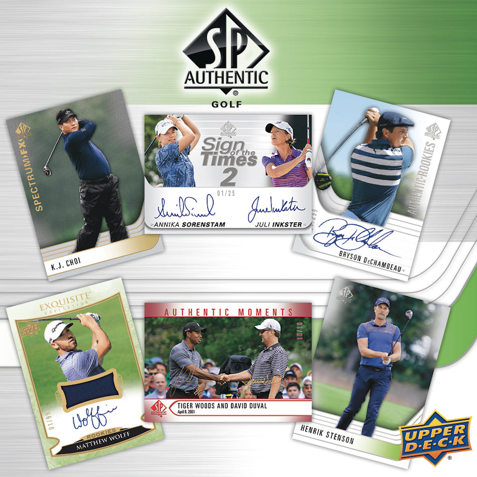 2021 UPPER DECK SP AUTHENTIC GOLF HOBBY BOX