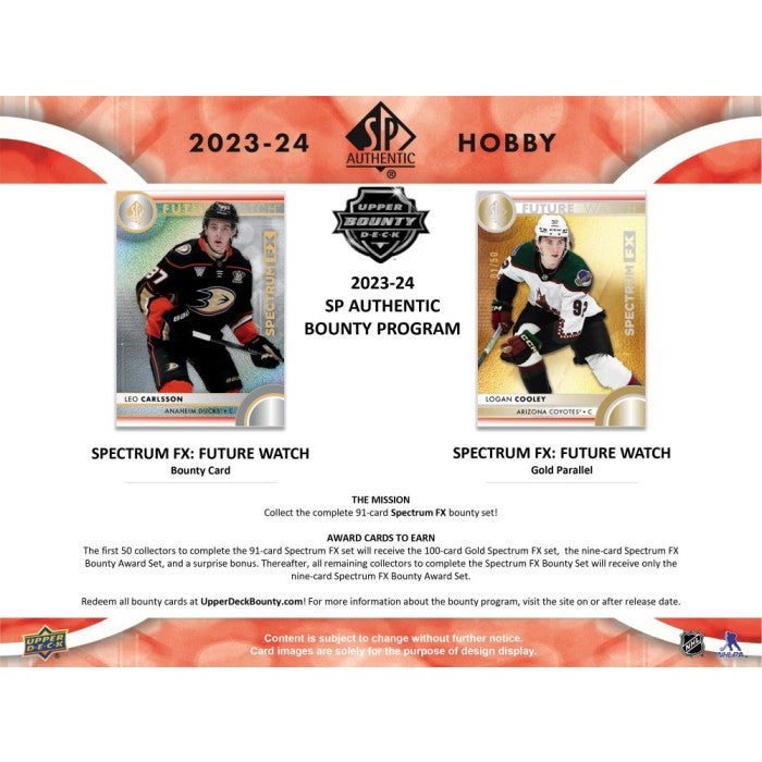 2023-24 UPPER DECK SP AUTHENTIC HOCKEY HOBBY BOX