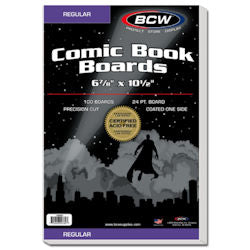 COMIC BOOK BACK BOARDS BCW REGULAR