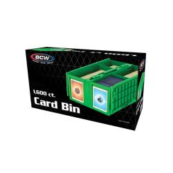 1,600ct COLLECTIBLE PLASTIC CARD BIN GREEN